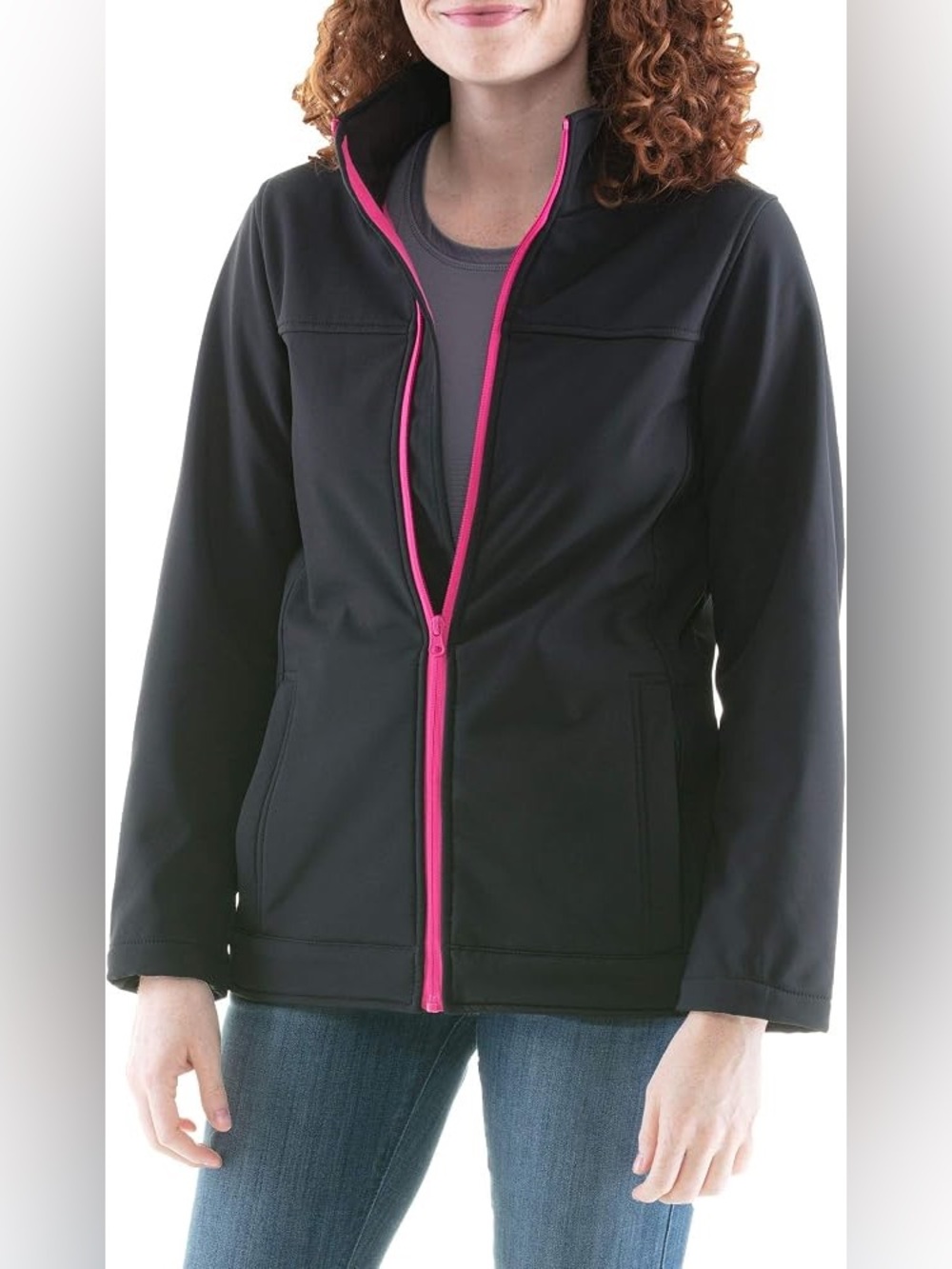Vuarnet Black jacket with Pink Trim